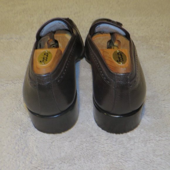 Tom Ford Brown Leather Kiltie Tassel Brogue Loafers 9 TT main image 4